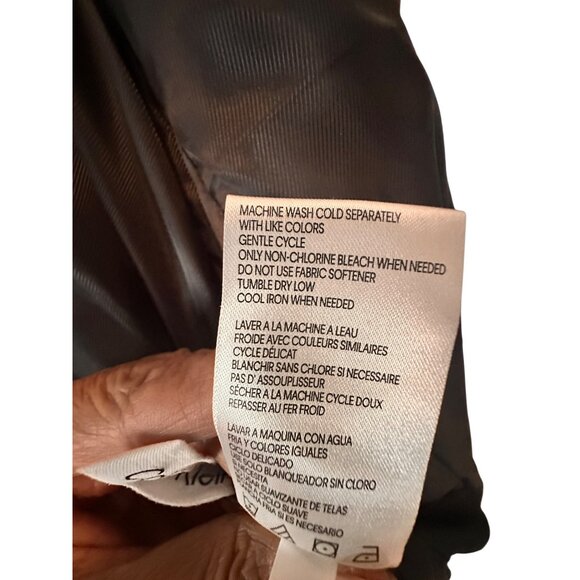 Calvin Klein L Men's Quilted Baseball Jacket Rib-Knit Trim Quilted Bomber Jacket - Picture 8 of 10